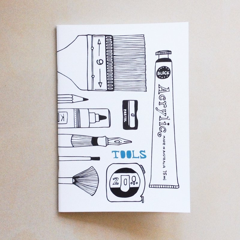 A5空白笔记本“工具” - 笔记本/手帐 - 纸 白色