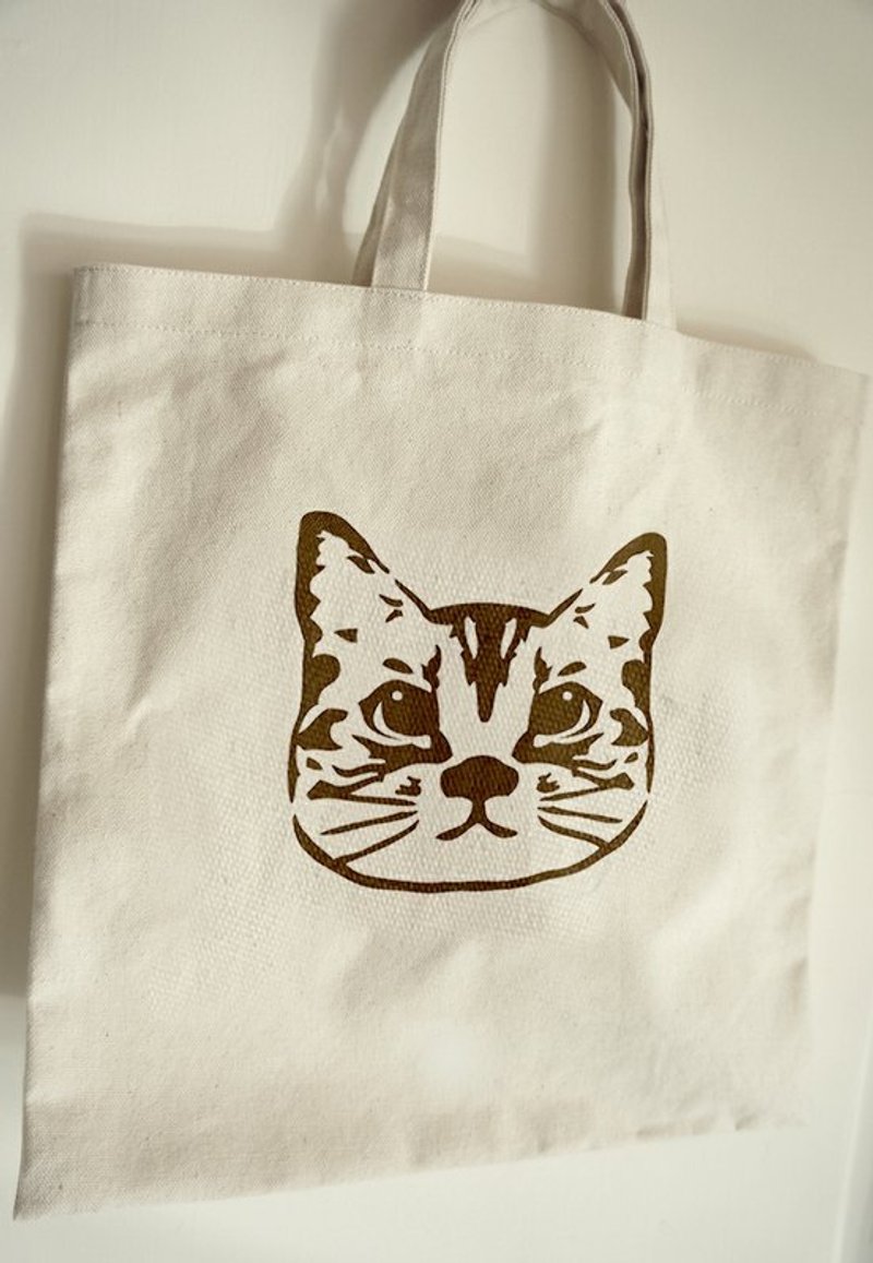 B款咪哒包-古溜大头-A4尺寸(手提/肩背包) - 侧背包/斜挎包 - 棉．麻 白色