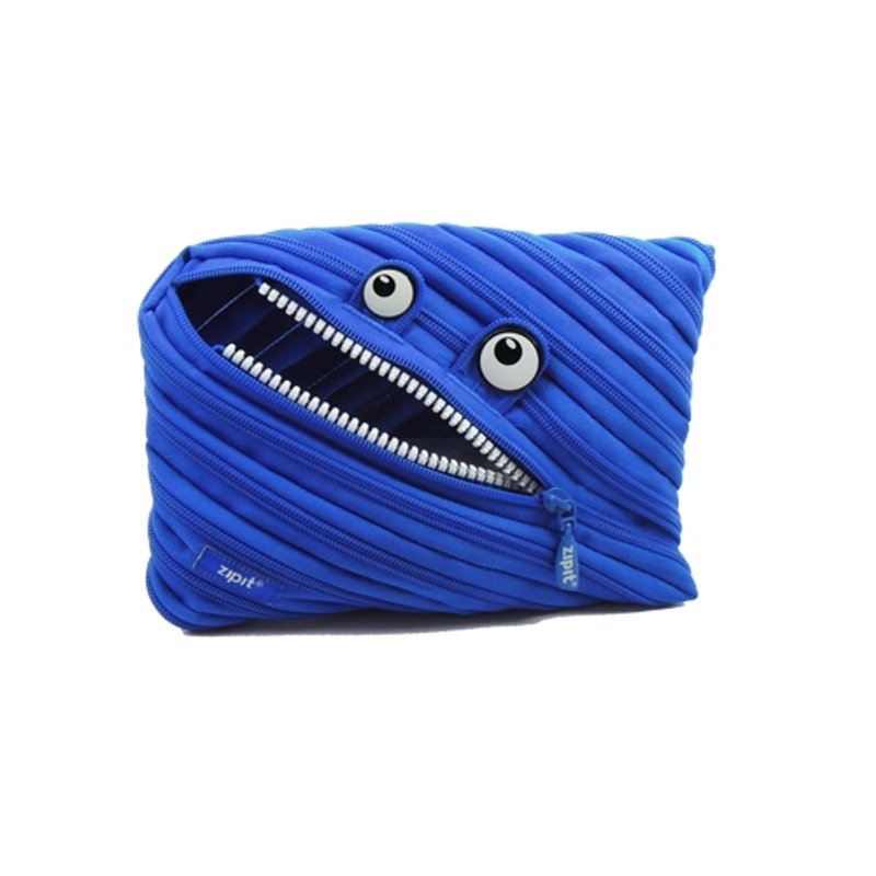Zipit 怪兽拉链包(大)-宝蓝 - 化妆包/杂物包 - 其他材质 蓝色