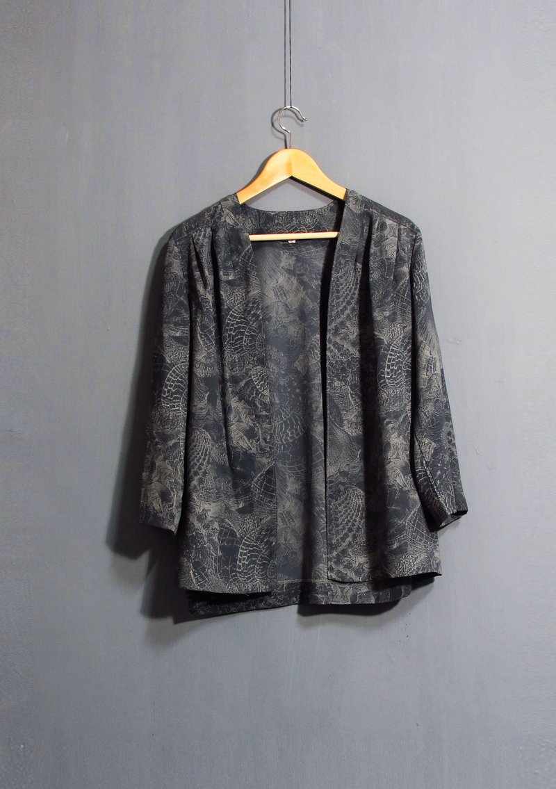 Wahr_洛可灰罩衫薄外套 - 背带裤/连体裤 - 其他材质 