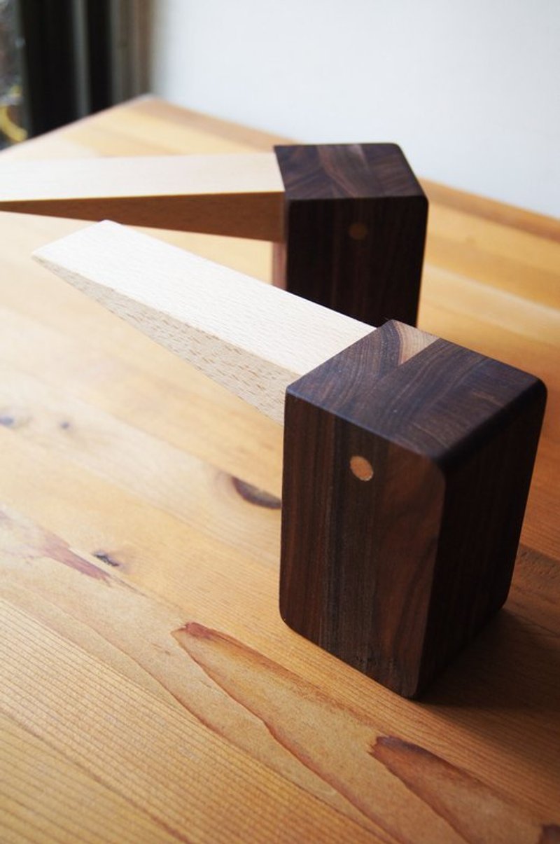 啄木鸟门挡/书挡 - 摆饰 - 木头 黑色