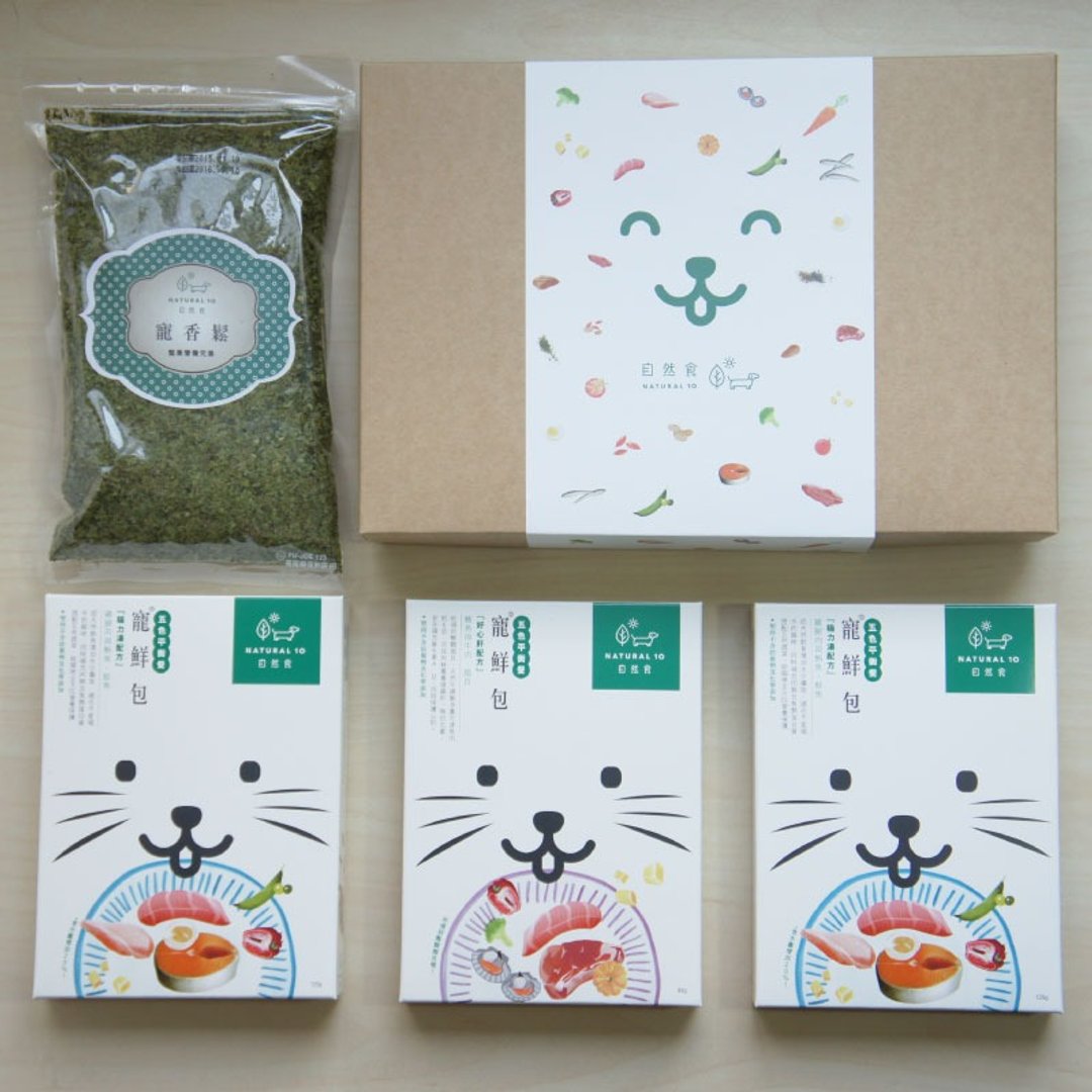 《宠鲜包》□ 给猫猫【毛孩子礼物盒3+1】一起过新年 - 猫罐头/鲜食 - 新鲜食材 