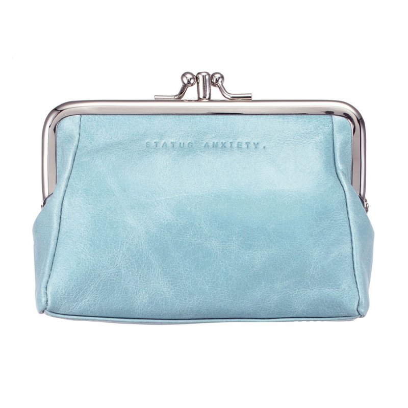 [ Status Anxiety ] PHOEBE 零钱包_Sky / 天空蓝 - 零钱包 - 真皮 蓝色