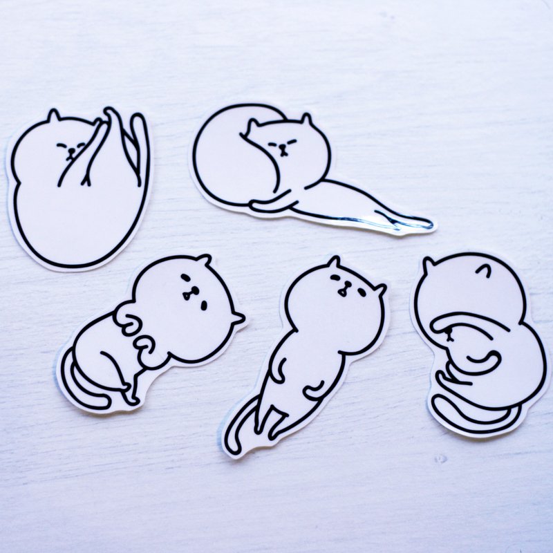 挤霸抠睡觉组-透明贴纸组#1 - 贴纸 - 防水材质 