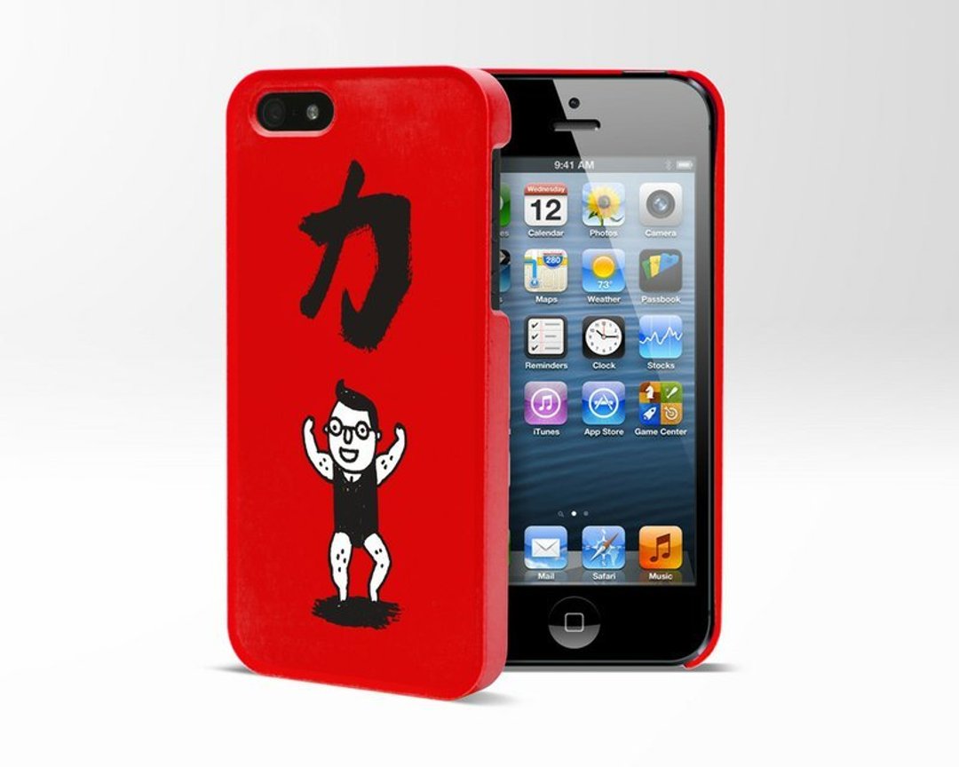 Graffiti-iPhone 5 保护壳 ‘力与美’ 0416x1024 - 手机壳/手机套 - 塑料 红色