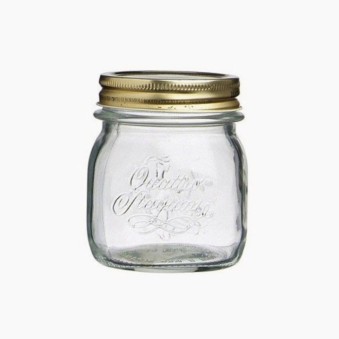 250cc【MSA罐沙拉专用玻璃雕刻】复古玻璃 罐沙拉 轻食必备 罐沙拉SALAD in a JAR 果酱罐(不含饮料水果不含吸管) - 其他 - 玻璃 白色