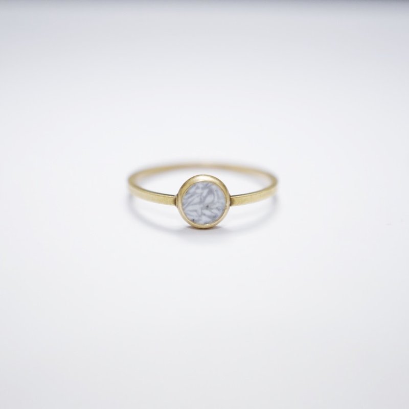 小不点软陶黄铜戒指 - 戒指 - 其他金属 卡其色