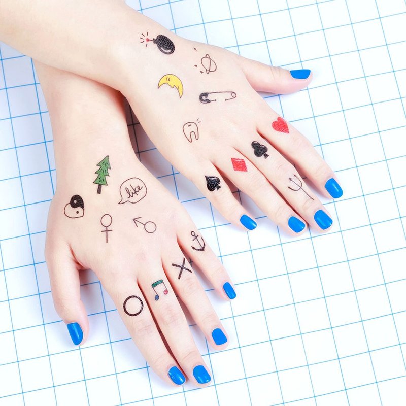 刺青纹身贴纸 - 迷你宝贝 微小刺青 Surprise Tattoos - 纹身贴 - 纸 黑色