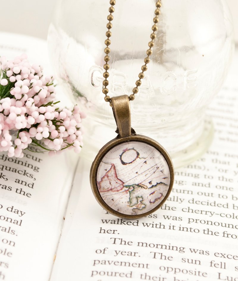 // La Don // 【梦想泡泡长项链-古地图】 - 项链 - 其他金属 金色
