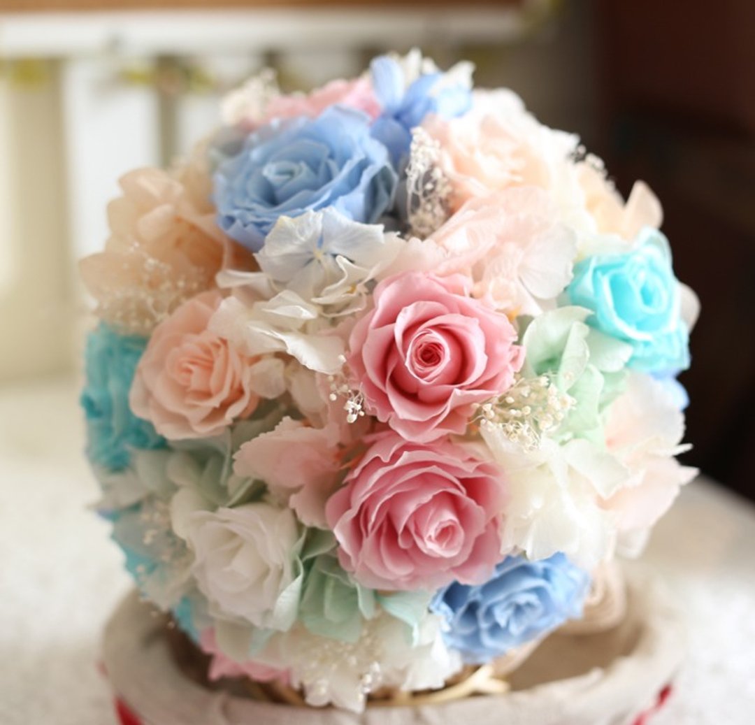 璎珞时尚*手作*客製订作*不凋花.永生花系列~~浪漫法兰西 - 干燥花/捧花 - 植物．花 粉红色