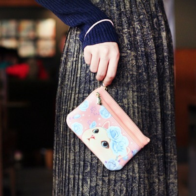 JETOY,Choo Choo 甜蜜猫 焦糖 万用包_Blue rose  J1502504 - 其他 - 真皮 粉红色