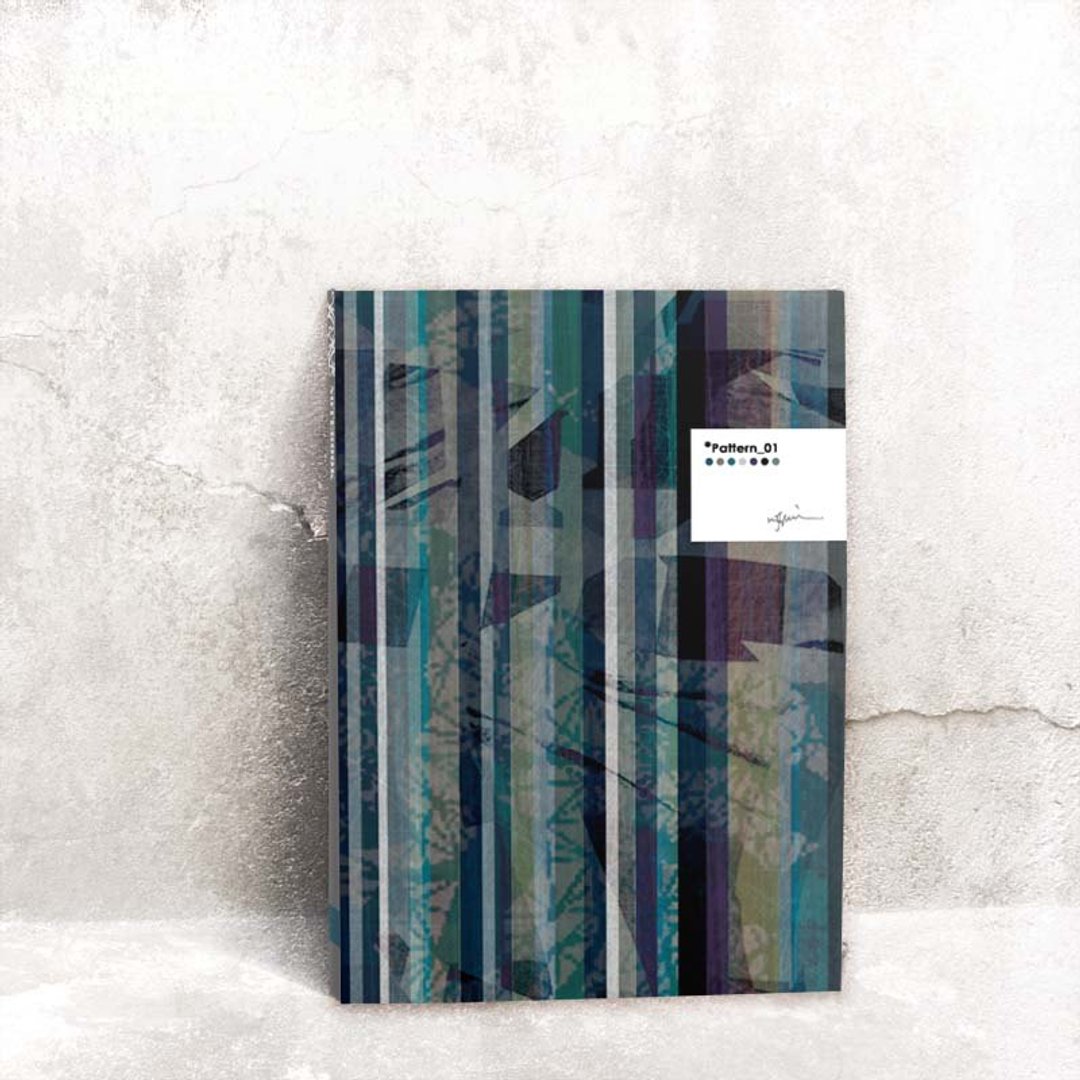 Pattern_01-不撕不可(BOOK)*笔记本 - 笔记本/手帐 - 纸 蓝色