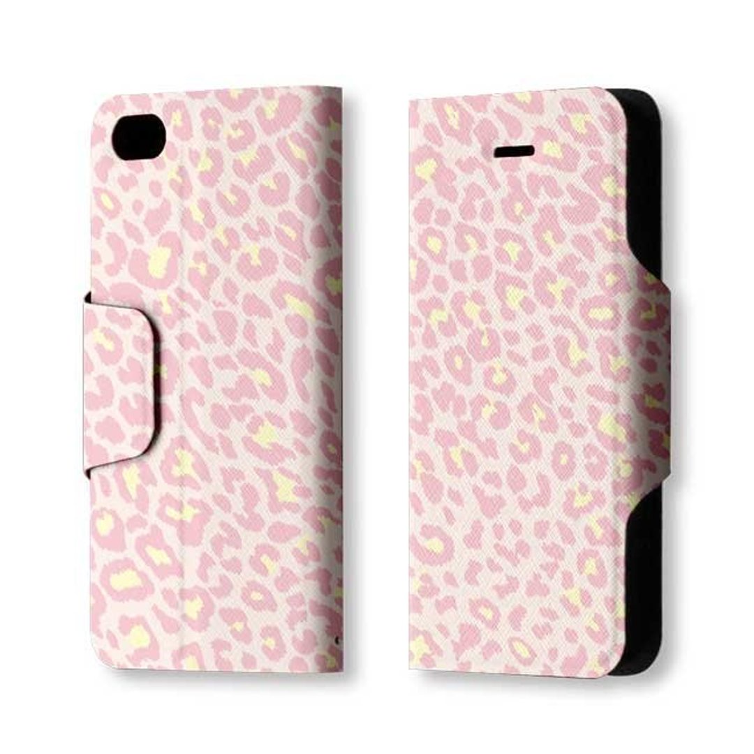 PIXOSTYLE iPhone 5/5S 翻盖式保护皮套 粉红豹纹 PSIB5-003P - 手机壳/手机套 - 真皮 粉红色
