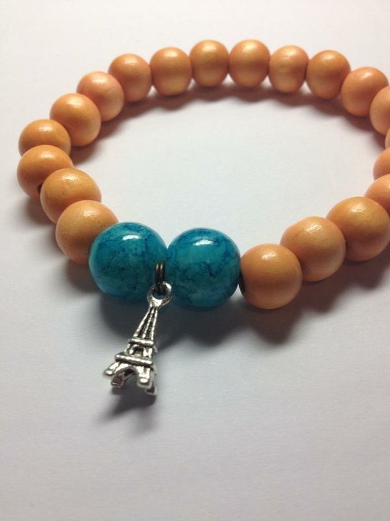 巴黎铁塔戴上手 - 手链/手环 - 其他材质 橘色