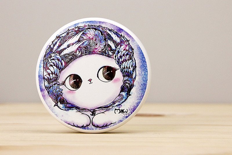 好喵 圆形双面镜-抬头猫 - 其他 - 塑料 蓝色