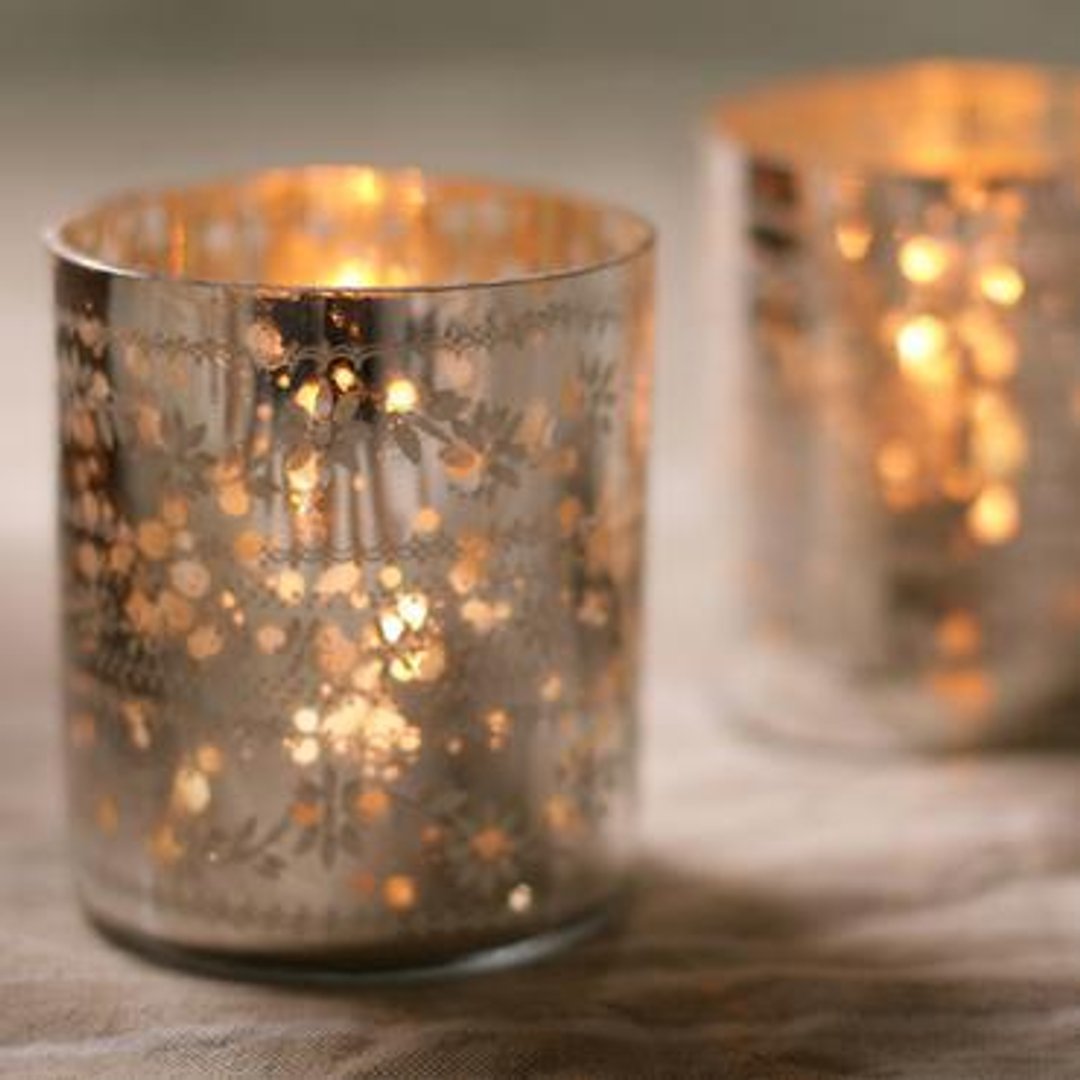 Sparkling Silver T Light Holder - 摆饰 - 其他材质 黄色