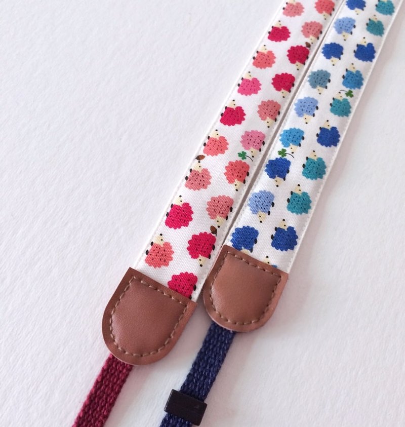 可爱小刺猬相机背带(蓝) - 相机背带/脚架 - 棉．麻 多色