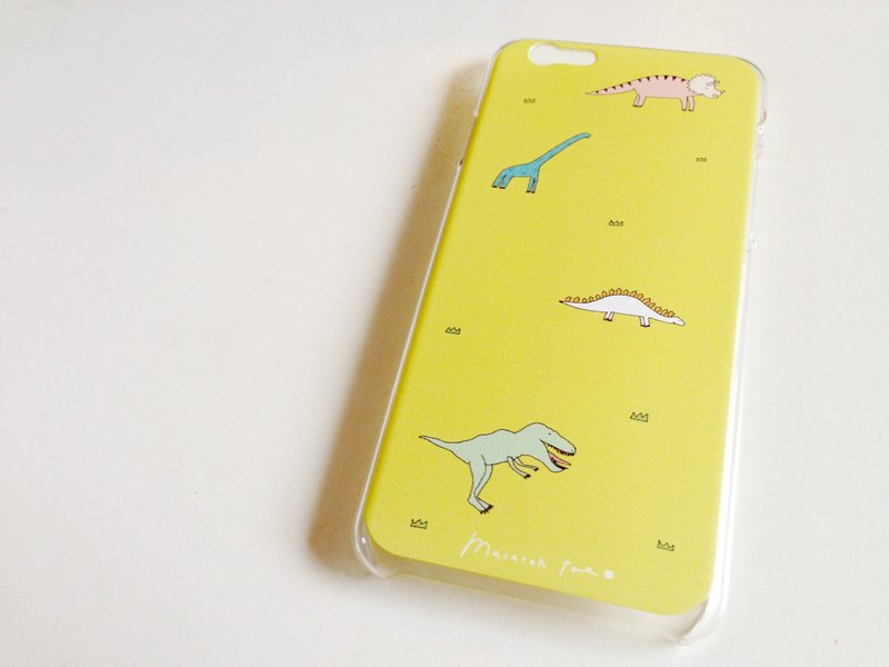 恐龙散步 | iPhone手机硬壳 - 手机壳/手机套 - 塑料 黄色
