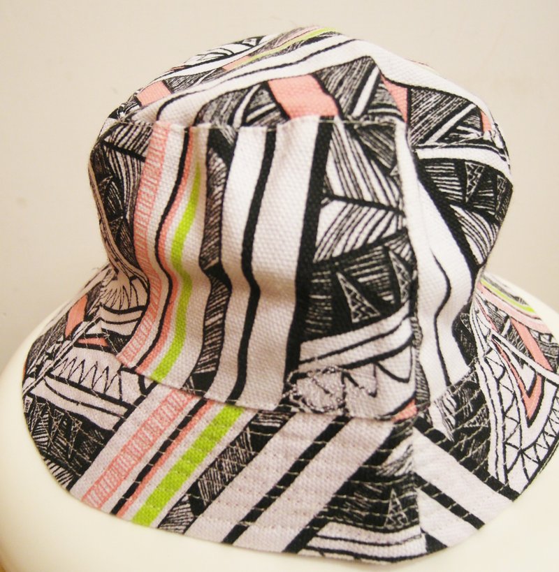 图腾渔夫帽 - 帽子 - 棉．麻 多色