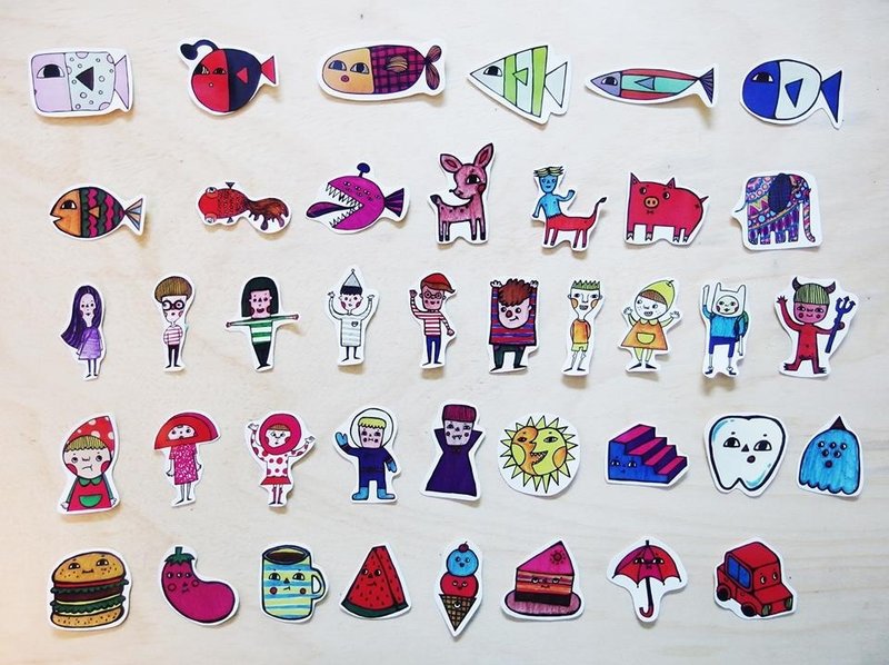 微醺斑比 小东西系列贴纸(共40款) - 贴纸 - 纸 多色