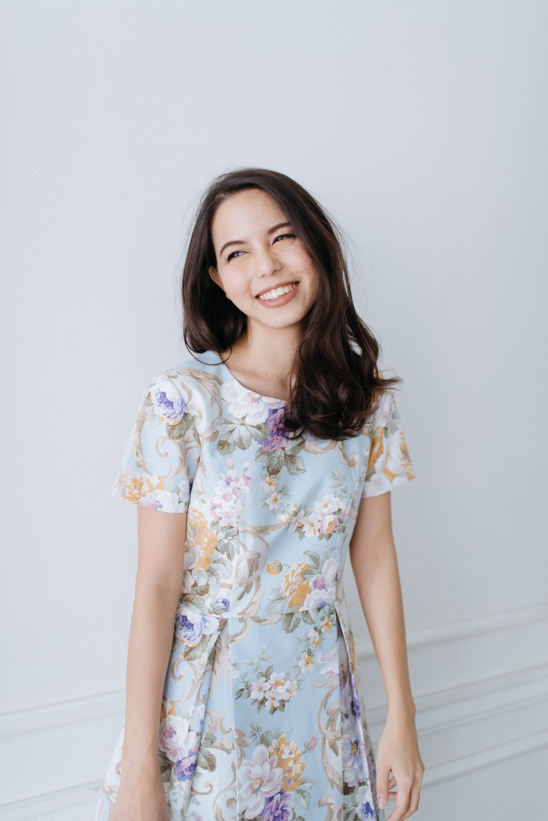 Jenny Padres - 洋装/连衣裙 - 棉 蓝色