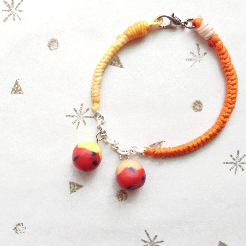 [tomoq]小宇宙手链5号 - 手链/手环 - 其他材质 橘色