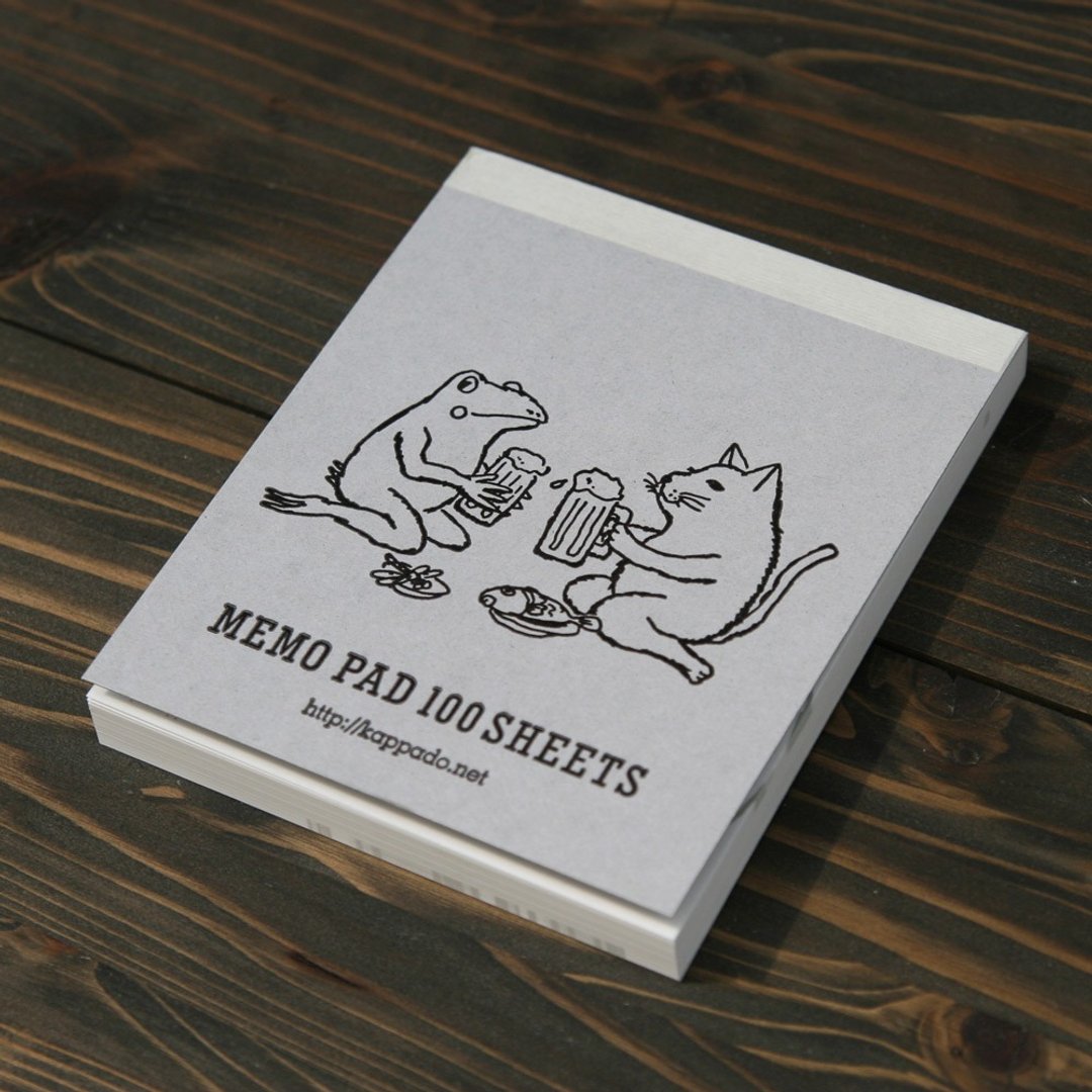Memo Pad (cat and frog) - 便条纸/标签贴 - 其他材质 灰色