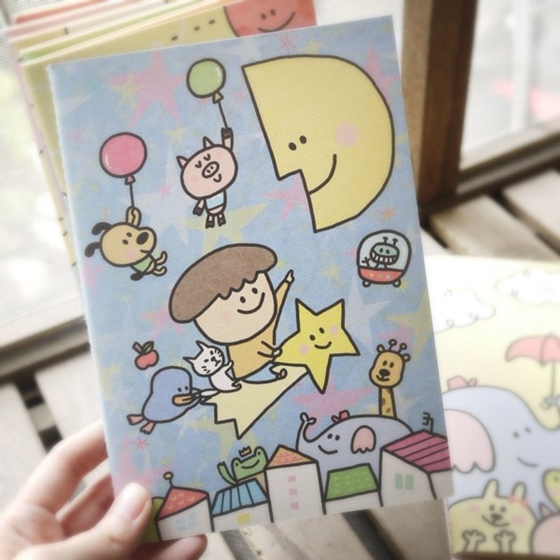 格子笔记本_夜的星空探险 - 笔记本/手帐 - 纸 蓝色