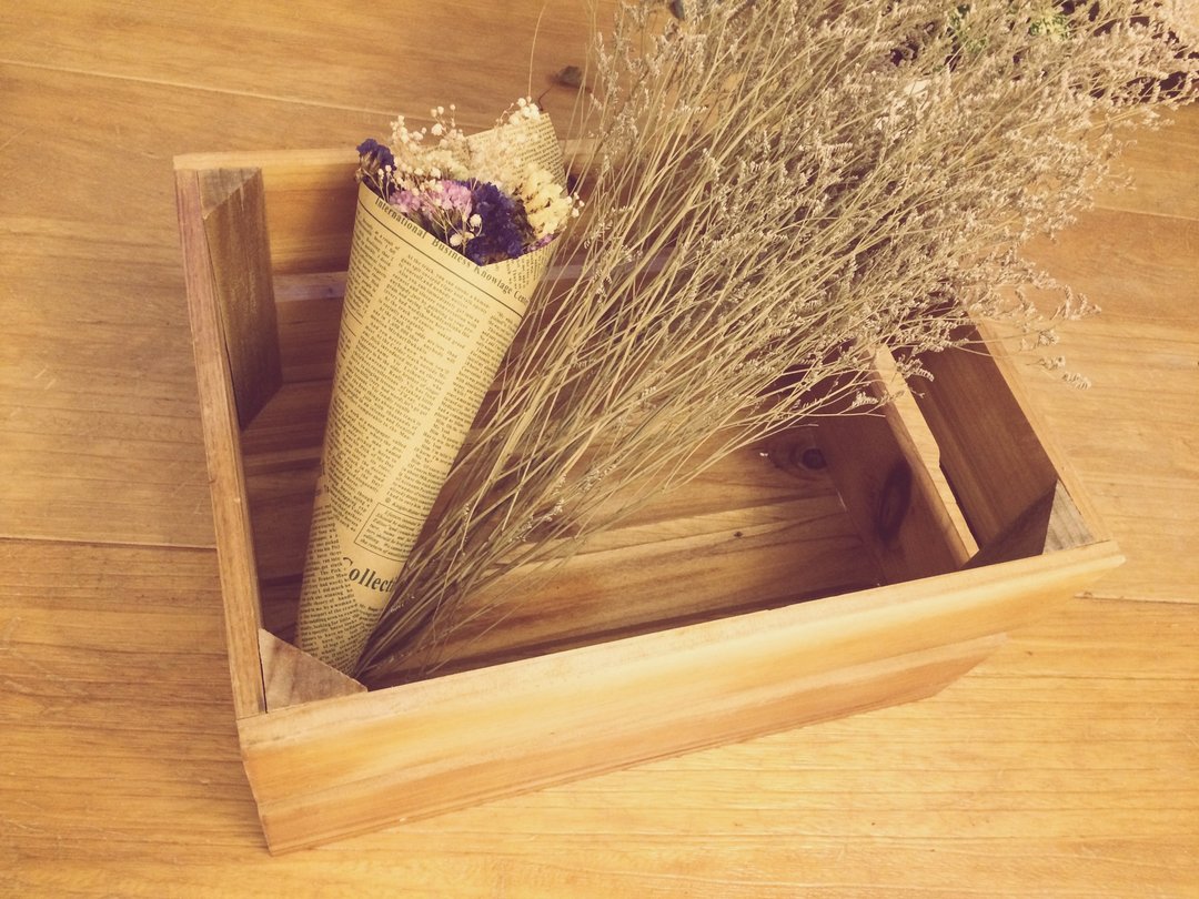 Wood Deco 搬运实木木箱 摆设箱 桌面小柜子 - 其他家具 - 木头 金色