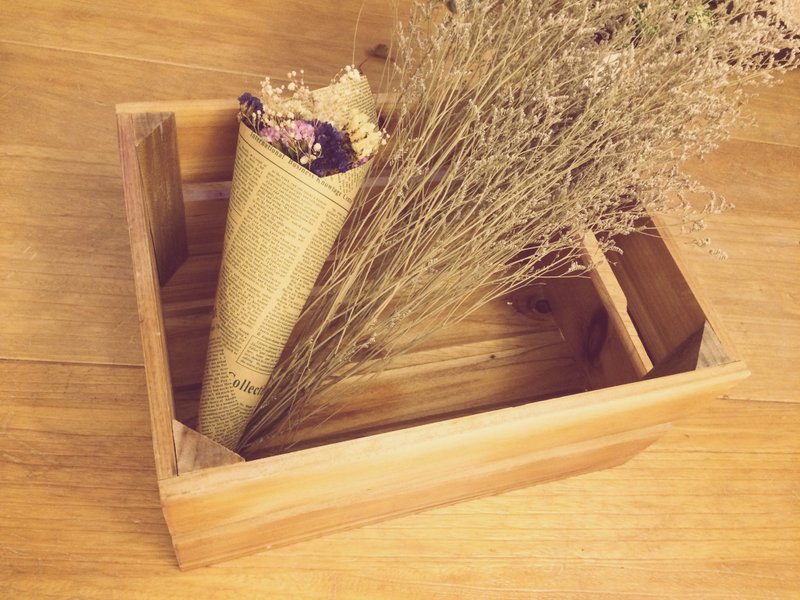 Wood Deco 搬运实木木箱 摆设箱 桌面小柜子 - 其他家具 - 木头 金色