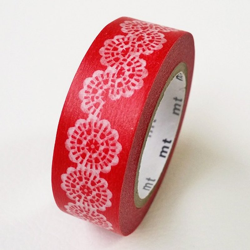 mt和纸胶带mt ex【蕾丝.丸(MTEX1P104)】 - 纸胶带 - 纸 红色