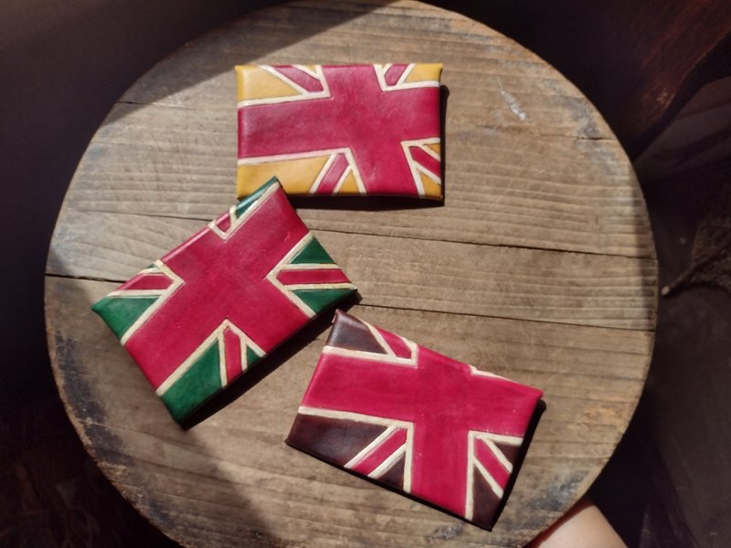 英国风复古三色  纯牛皮卡夹/名片夹 -可刻字 - 名片夹/名片盒 - 真皮 咖啡色