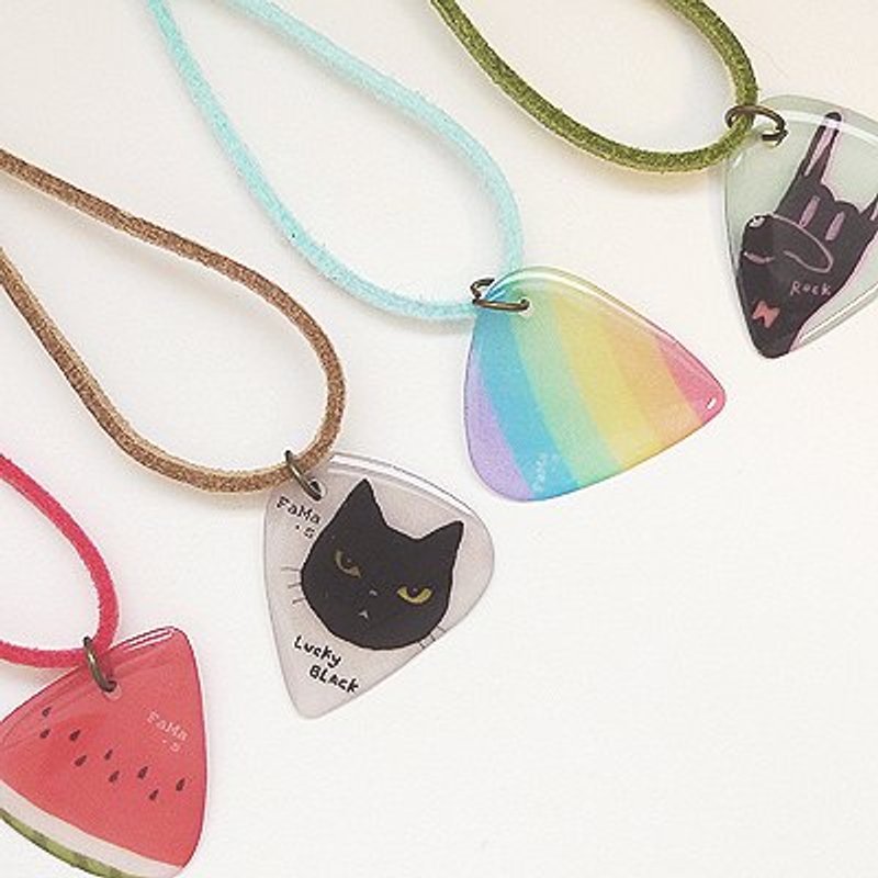 FaMa·s Pick吉他弹片-缤纷小吊饰 - 吊饰 - 真皮 多色