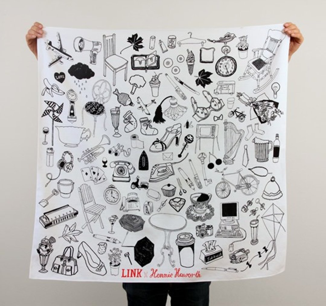 Link Objects Furoshiki 日本风吕敷 - 餐垫/桌巾 - 棉 白色