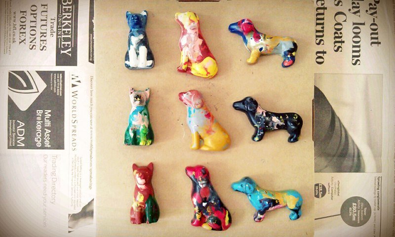 Mix 彩色蜡笔狗（单只） - 其他 - 其他材质 多色