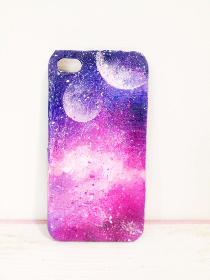 Sweet4Girls 独家设计 手绘 宇宙 星球 手机壳 霓紫宇宙星球款 ○★ iPhone 6/5/5s/4s - 手机壳/手机套 - 防水材质 多色