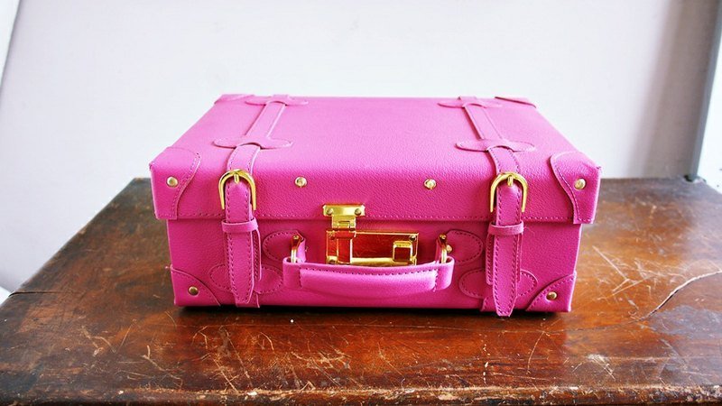 台湾老货-小桃红化妆箱(含运)-开店布置陈列/拍照道具/老货 - 其他 - 其他材质 粉红色