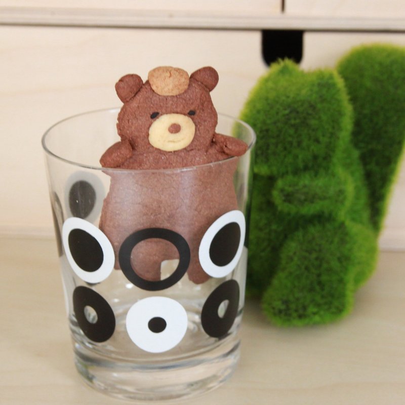 森林系动物手工饼干-陪你一起喝茶(可可熊)2入 - 手工饼干 - 新鲜食材 绿色