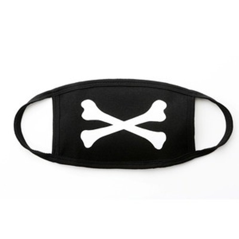 韩国 Hybition Message Mask [ Bone ] Black 黑色骷颅口罩 - 口罩 - 其他材质 黑色