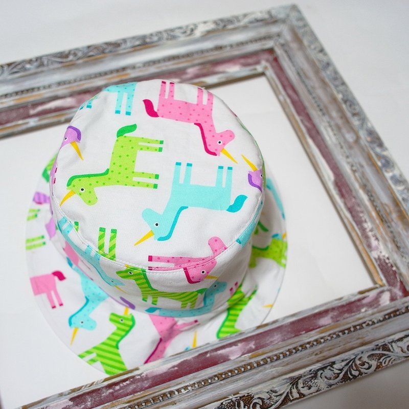 A MERRY HEART♥粉粉独角兽渔夫帽 - 帽子 - 其他材质 白色