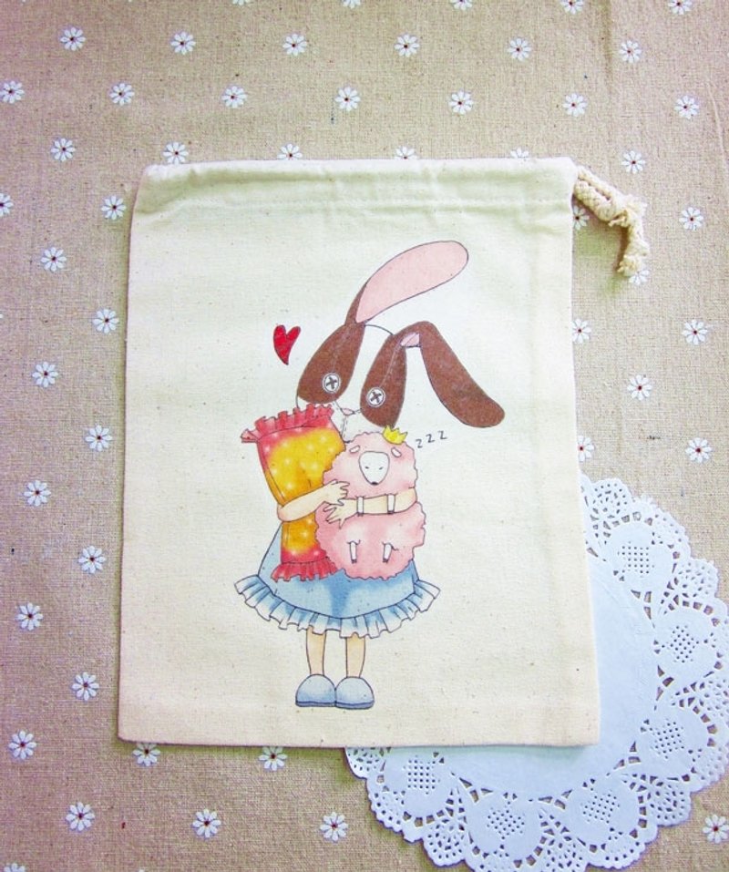 My Daydream Workshop 自家设计卡通公仔收纳包/小索袋/索袋/化妆袋 - 化妆包/杂物包 - 其他材质 多色