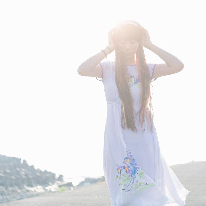 大量留白东方洋装 - 洋装/连衣裙 - 其他材质 白色