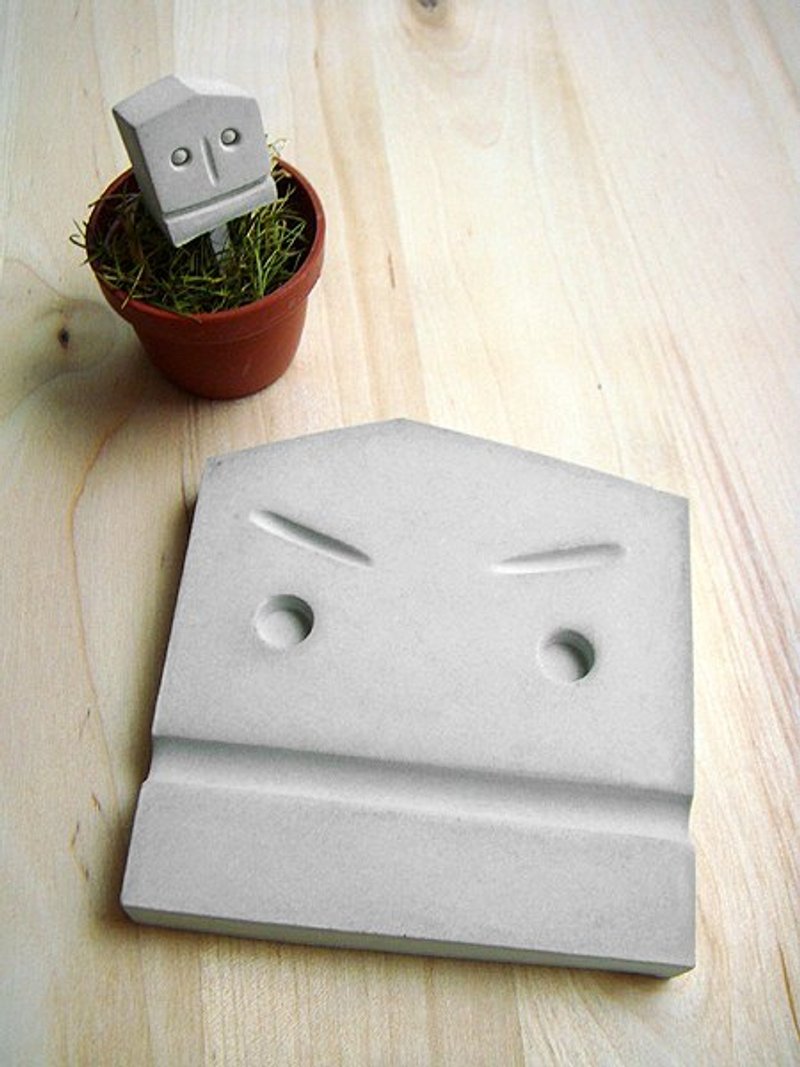 强泥(Johnny)  杯垫/皂皿 - 杯垫 - 其他材质 灰色