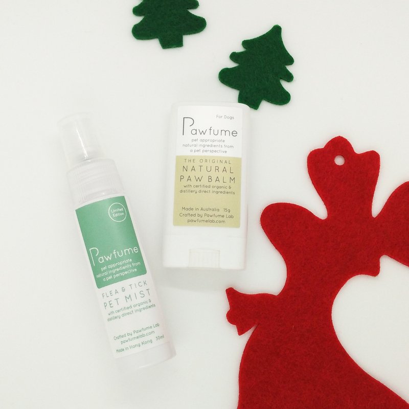 [限量新品组合] 毛孩防跳蚤壁蝨天然喷雾&狗狗脚掌天然护理膏 ｜by Pawfume Lab - 其他 - 植物．花 多色