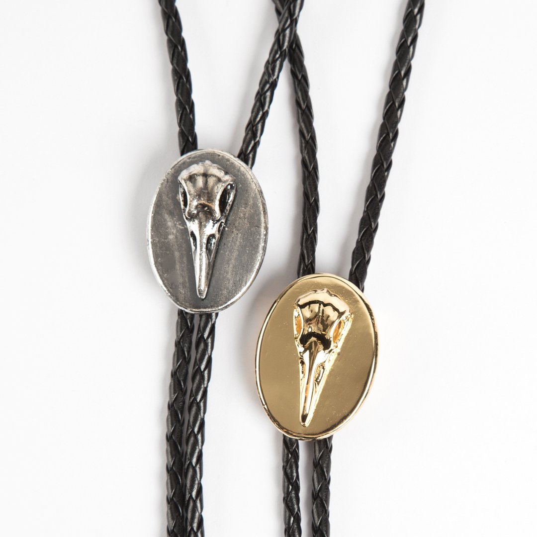 Recovery Raven Skull Bolo-Tie / 乌鸦头骨保罗领带 - 领带/领带夹 - 其他金属 