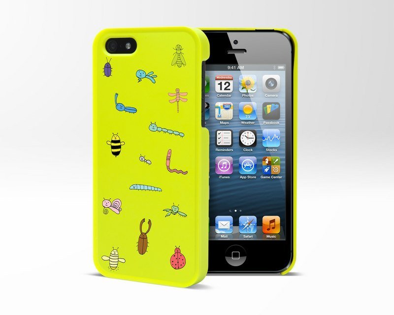 Graffiti-iPhone 5 保护壳 ‘虫虫危机’ 鹿皮 Loopy - 手机壳/手机套 - 塑料 黄色