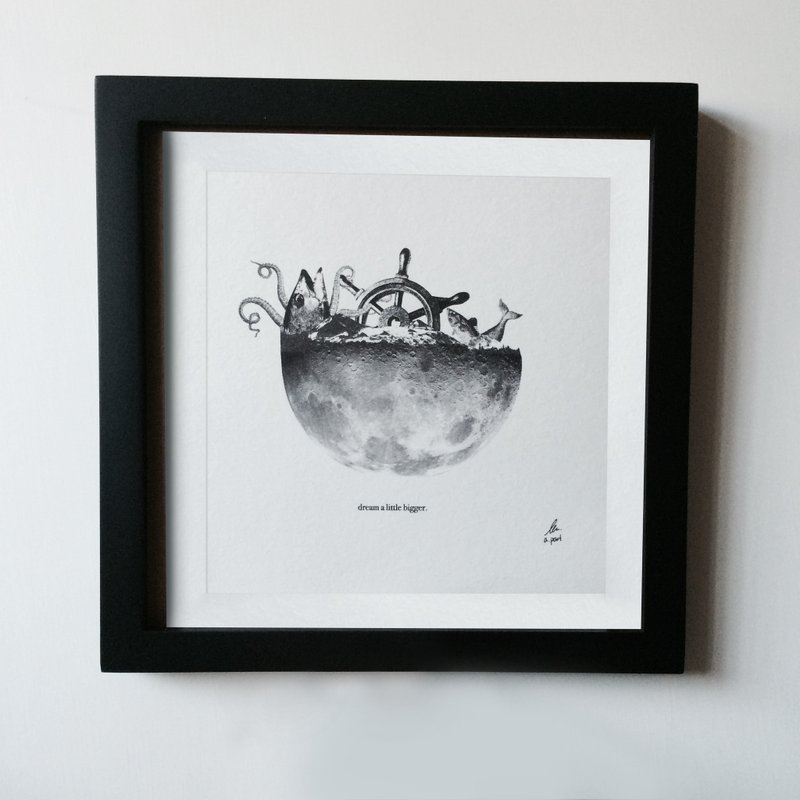 做大一点的梦｜梦想画框 - 画框/相框 - 木头 黑色