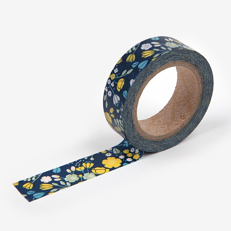 Dailylike 单卷纸胶带21-蓝色捧花,E2D38520 - 纸胶带 - 纸 蓝色