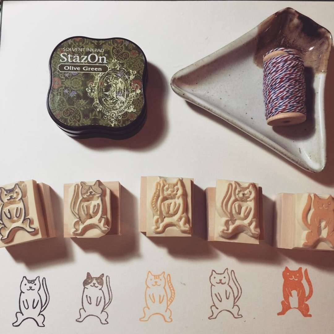 各种喵猫手工印章*橡皮擦印章*手工刻章*手工刻章 - 印章/印台 - 橡胶 多色