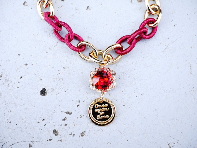 Rumpelstiltskin - 深桃  *手链 - 手链/手环 - 其他金属 红色